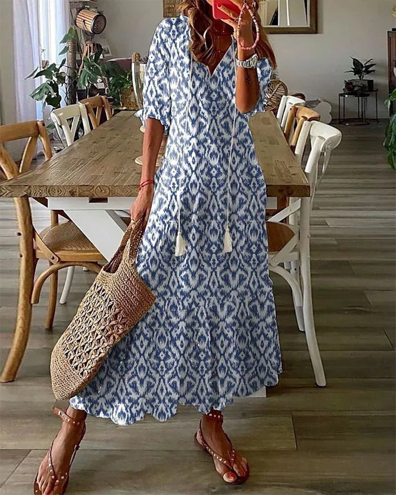 Dianna™ - Boho-Bauchfreies Kleid