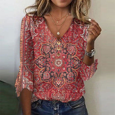Karina™ - Vintage Boho Bluse