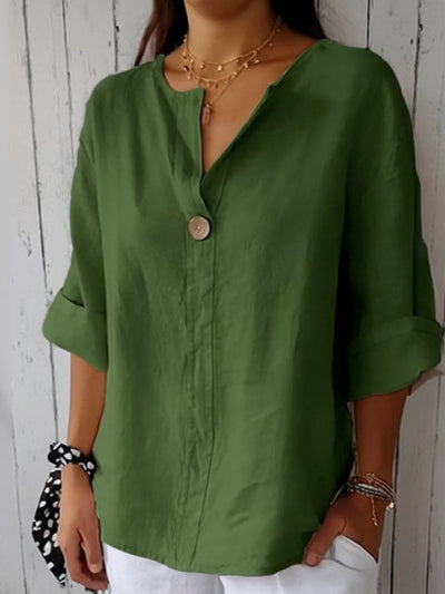 Jessa™ - Lässige Bluse mit V-Ausschnitt