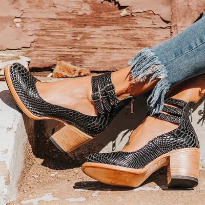 Verona™ Vintage Knöchelriemen Sandale Heels