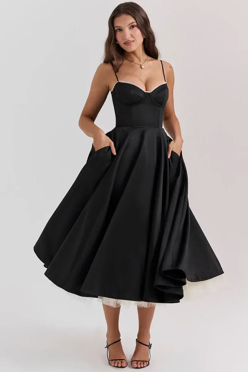 Cordelia | Zartes Kleid mit Tüll-Akzent