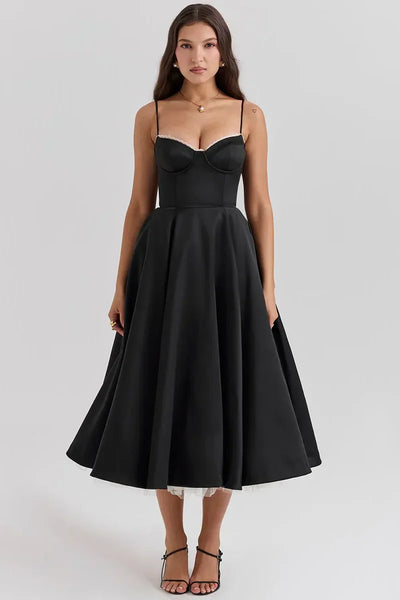 Cordelia | Zartes Kleid mit Tüll-Akzent