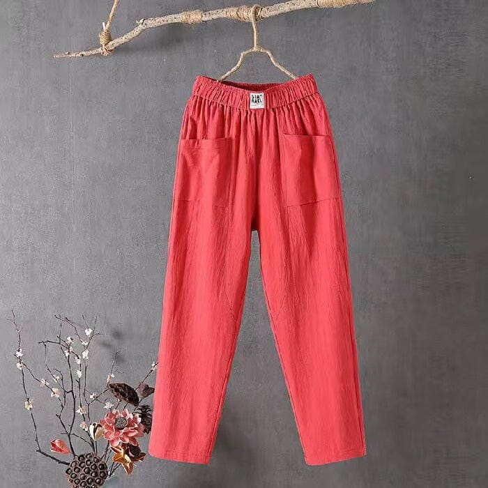 OLIVIA™ - Hose aus Leinenmischung