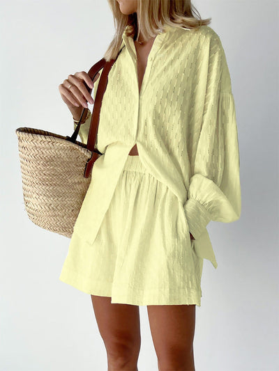 Elizabeth™ - Luftiges Shirt und Shorts Set