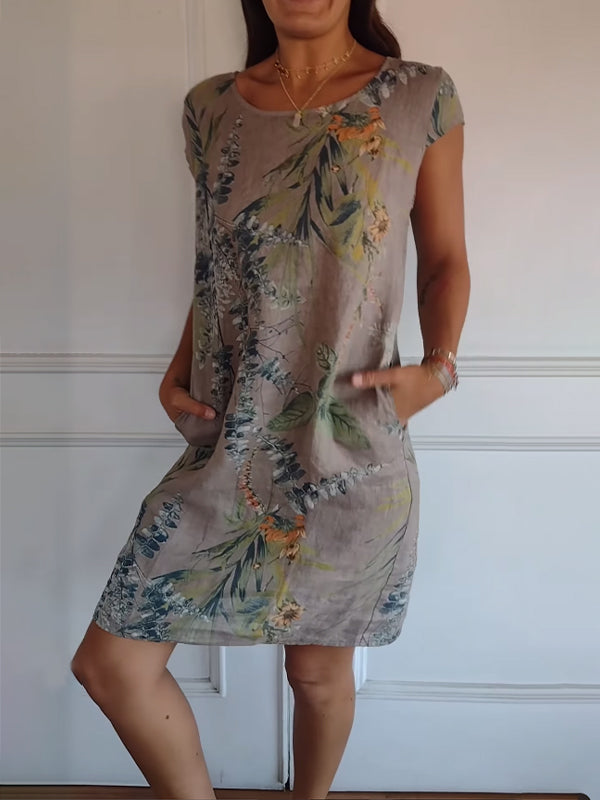 Annelym - Bequemes Kleid mit Rundhalsausschnitt
