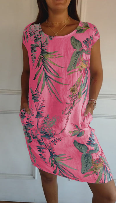 Annelym - Bequemes Kleid mit Rundhalsausschnitt