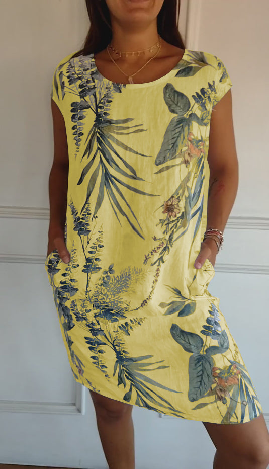 Annelym - Bequemes Kleid mit Rundhalsausschnitt