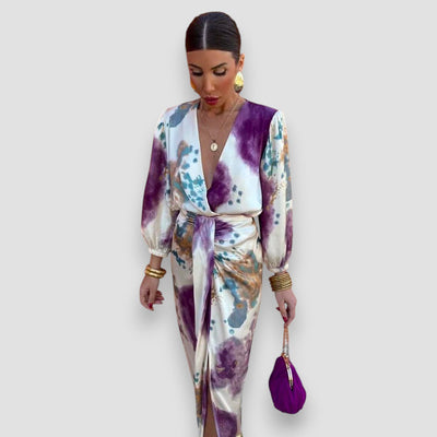 Larissa | Stilvolles Kleid mit V-Ausschnitt
