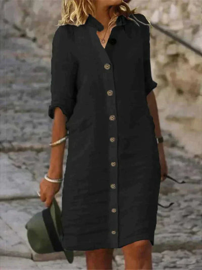Amalia | Kleid mit Knopfverschluss