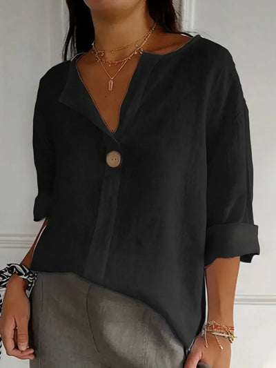 Jessa™ - Lässige Bluse mit V-Ausschnitt