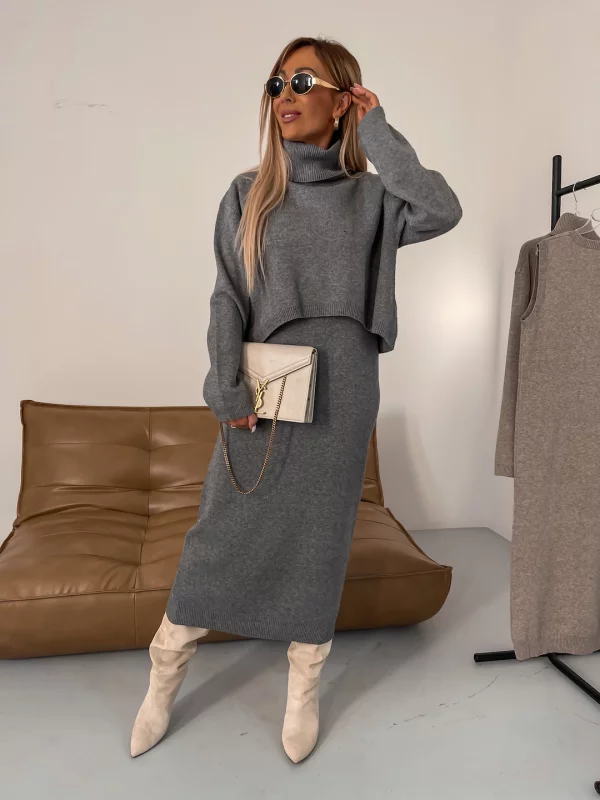Vinny™ - Pullover-Kleid-Set