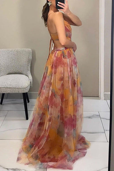 Florence - Bezauberndes Maxikleid mit Blumendruck