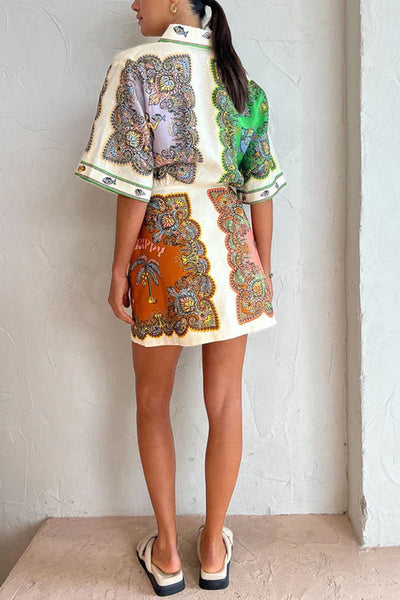 Coco™ - Shirt-Minikleid mit Meerjungfrauenmuster