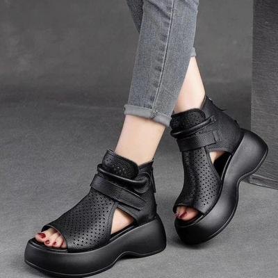 Federica™ - Zeitlose orthopädische Sandalen aus Leder