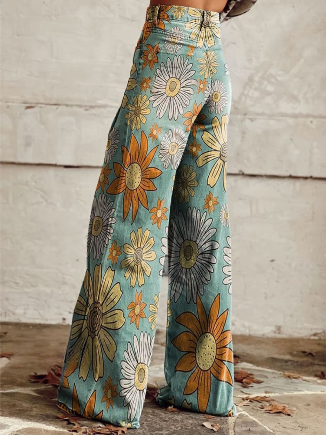 CIRILLA | VINTAGE GEBLÜMTE BAGGY-HOSE