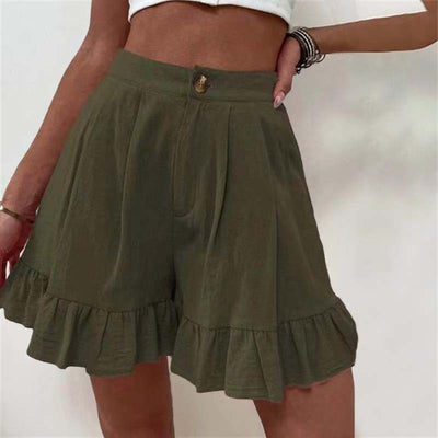 Kissha™ - Fließende Shorts mit Rüschensaum