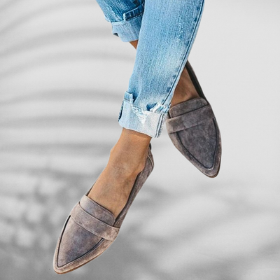 MALINA™ | Wildleder-Loafer mit spitzer Form