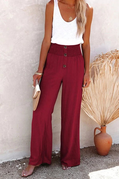 Riana™ - Entspannte Hose mit hoher Taille