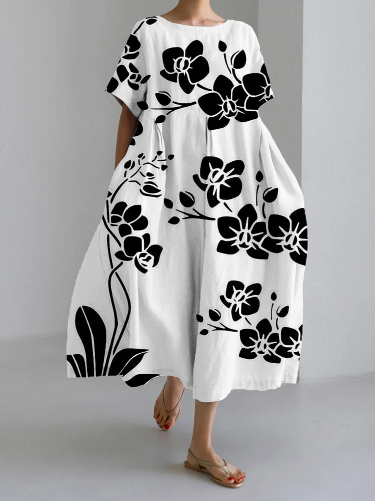 MARISELLA | Elegantes Blumenkleid für jeden Anlass mit flatterhaftem Stil und Komfort