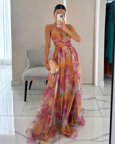 Florence - Bezauberndes Maxikleid mit Blumendruck