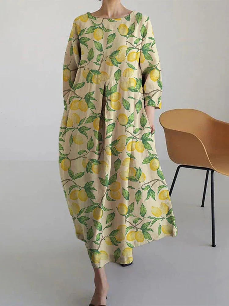 AURORA | Florales Midikleid mit luftigem Komfort und mediterranem Stil Perfekt für den Sommer