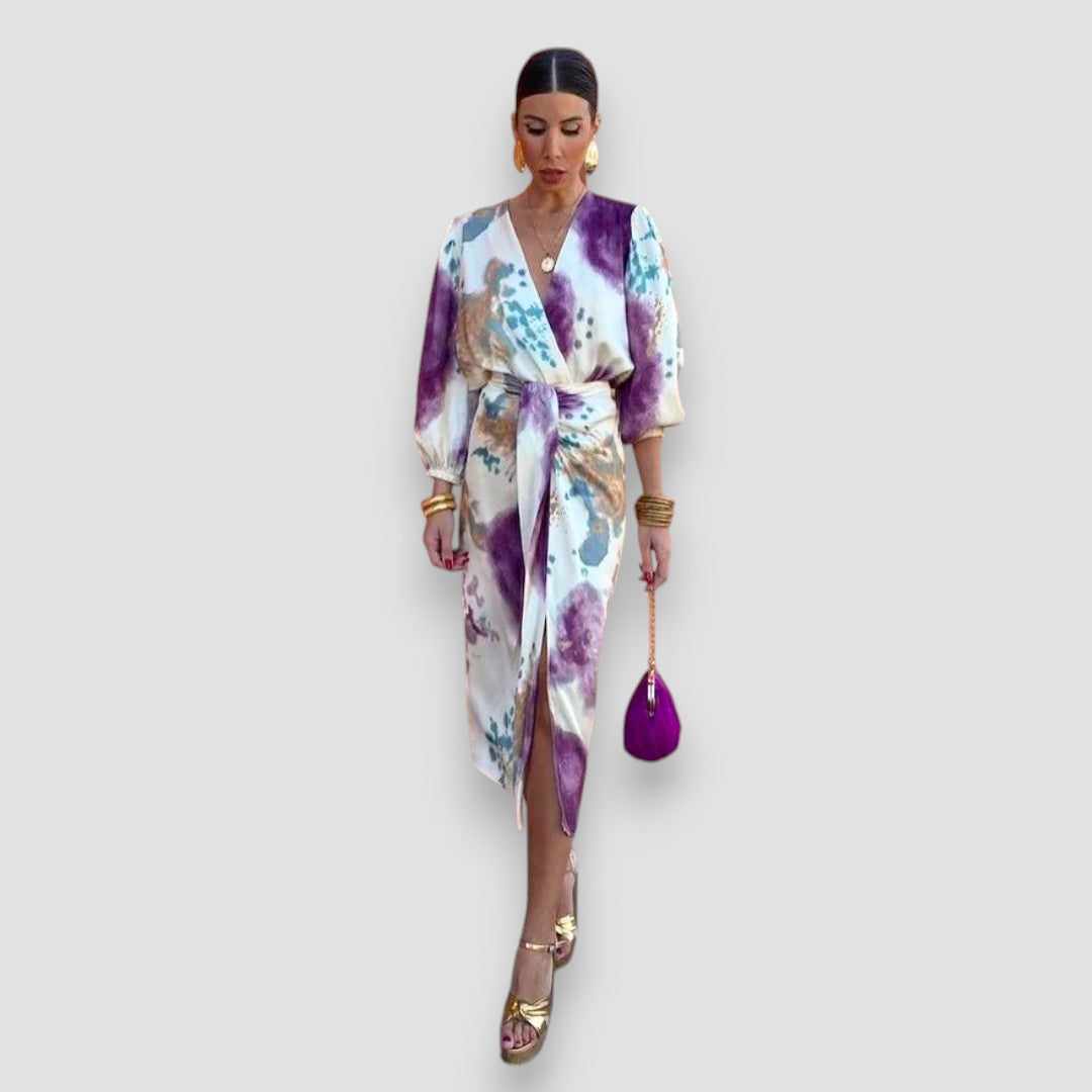 Larissa | Stilvolles Kleid mit V-Ausschnitt