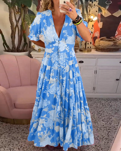 Tessa - Kleid mit Blumendruck und Taschen