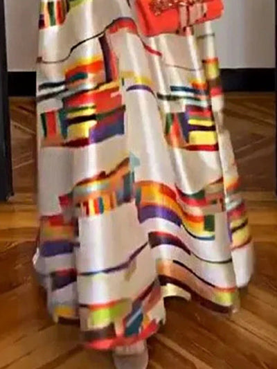 Isabeau™ Geometrisches Maxikleid