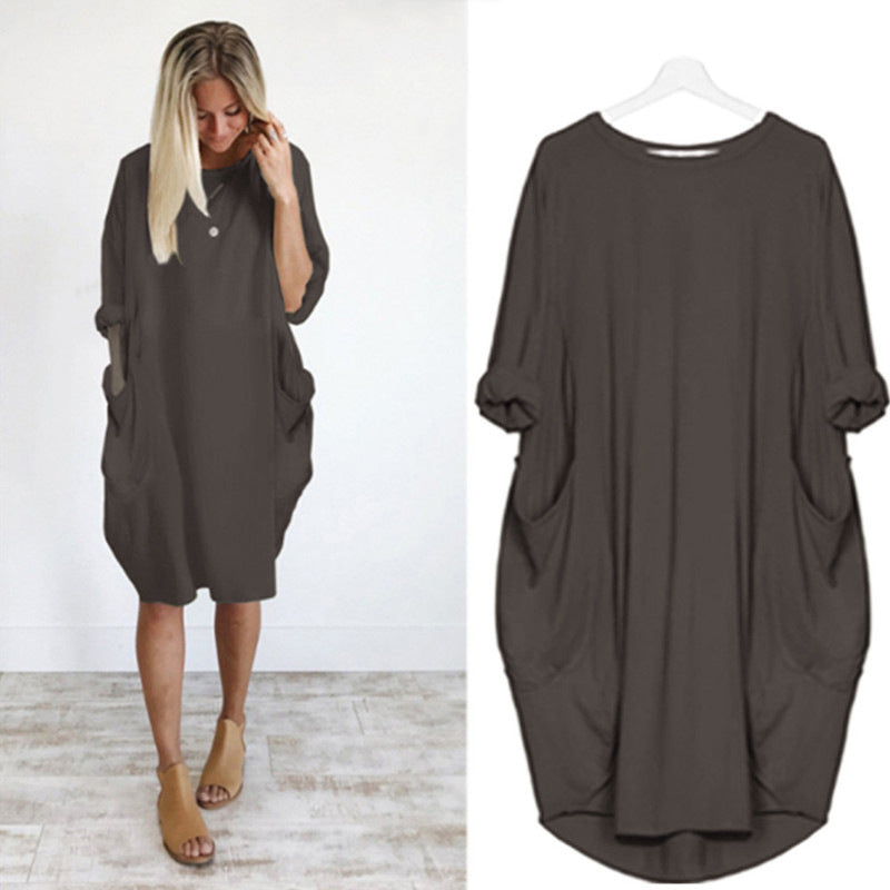 Luna™ | Bequemes Ewiges Kleid mit praktischen Taschen