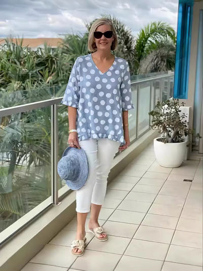 Chloe™ - Stilvolle Bluse mit V-Ausschnitt