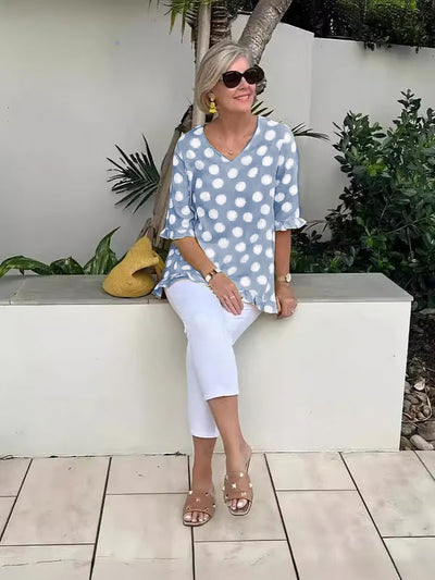 Chloe™ - Stilvolle Bluse mit V-Ausschnitt