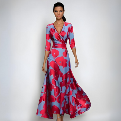 Izabel - Luxuriöses Blumenkleid