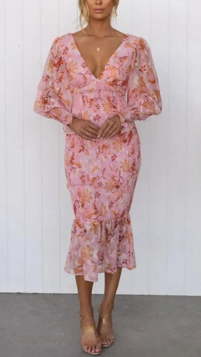 Millie - Atemberaubendes Blumenkleid