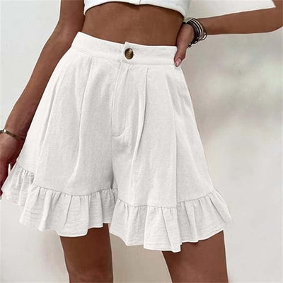 Kissha™ - Fließende Shorts mit Rüschensaum
