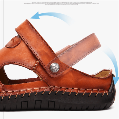 Raphael | Hochwertige Freizeitsandalen aus weichem Leder für Herren
