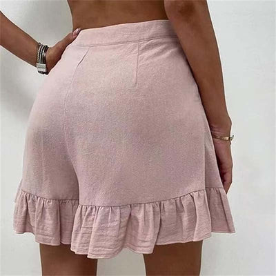 Kissha™ - Fließende Shorts mit Rüschensaum