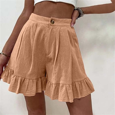 Kissha™ - Fließende Shorts mit Rüschensaum