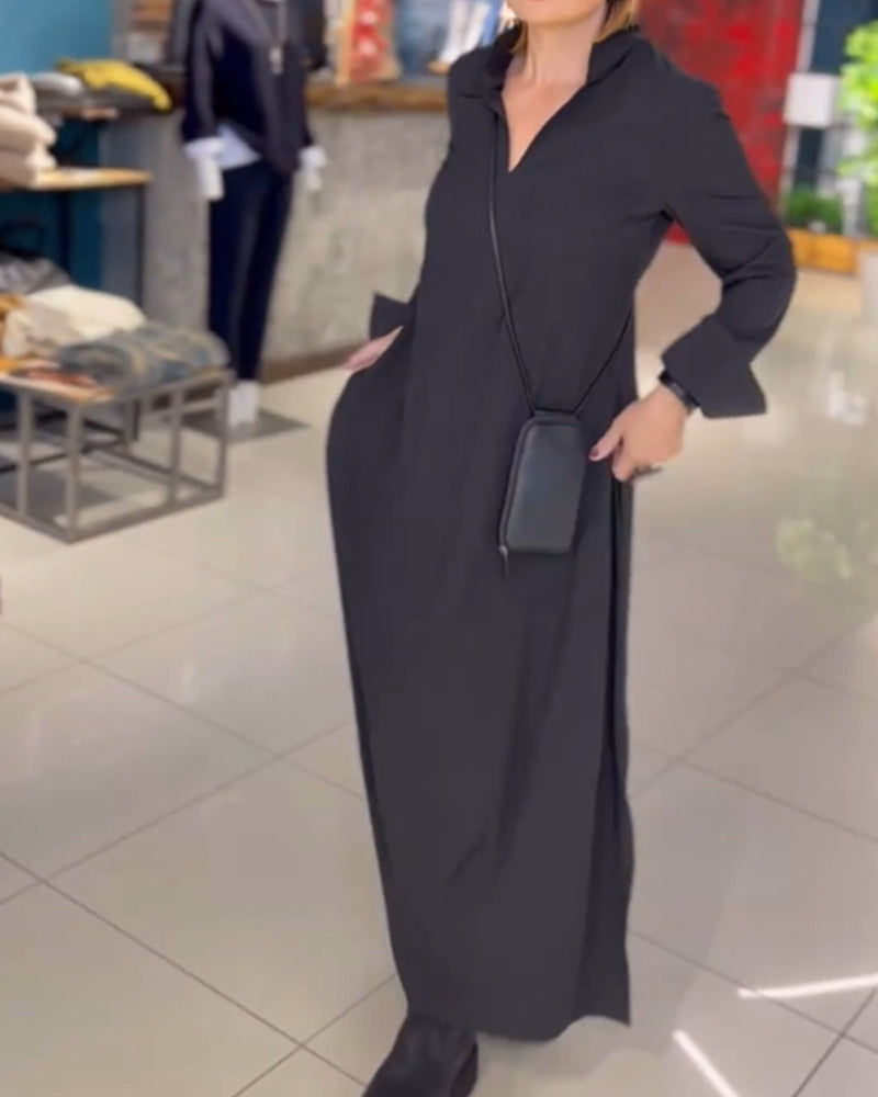 Evite™ Langes weiches Stretchkleid