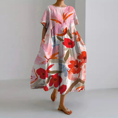 VALENTINA | Sommerliches Blumen-Kleid mit Schmeichelndem Schnitt und Bewegungsfreiheit