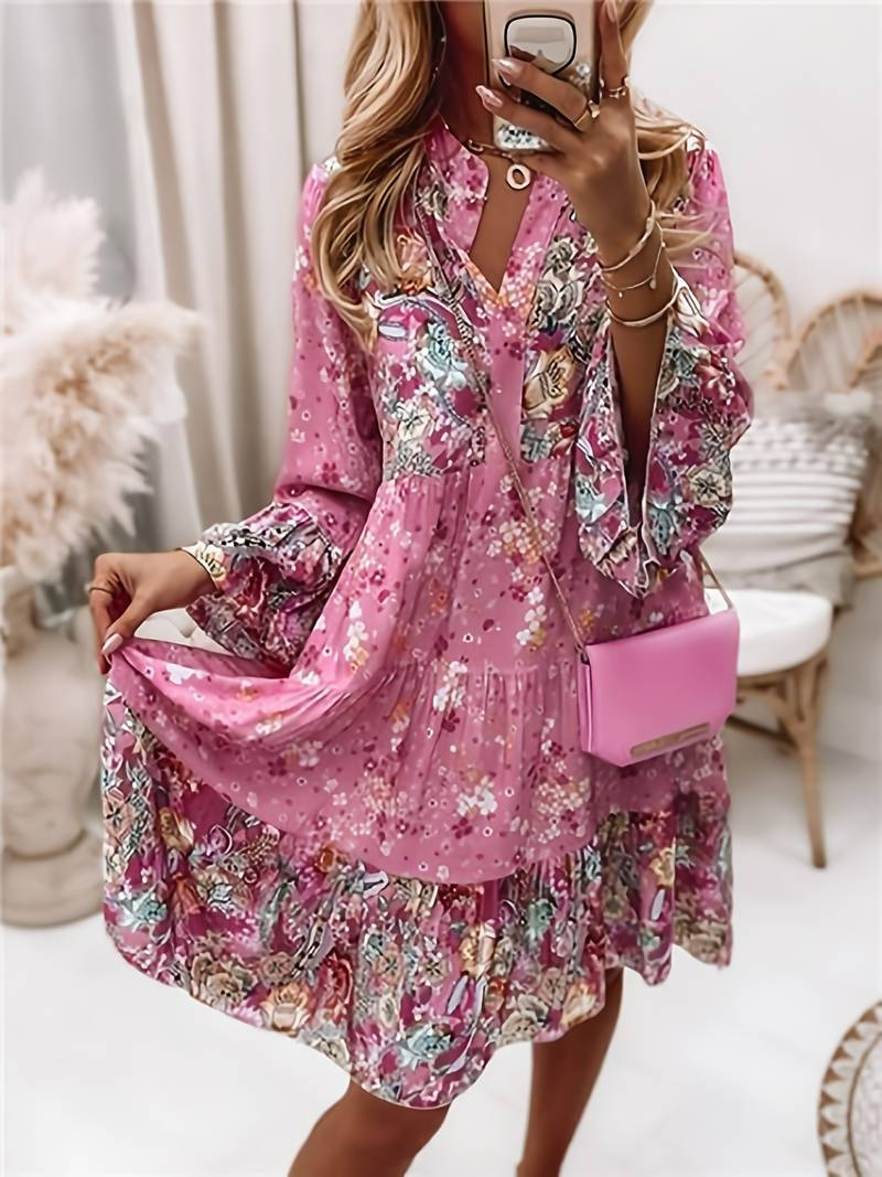 Ashley™ - Bedrucktes Boho-Kleid