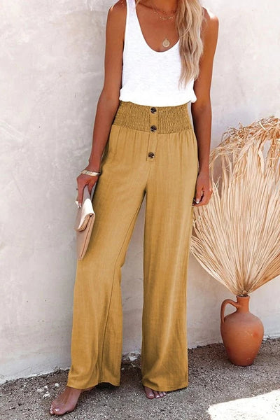 Riana™ - Entspannte Hose mit hoher Taille