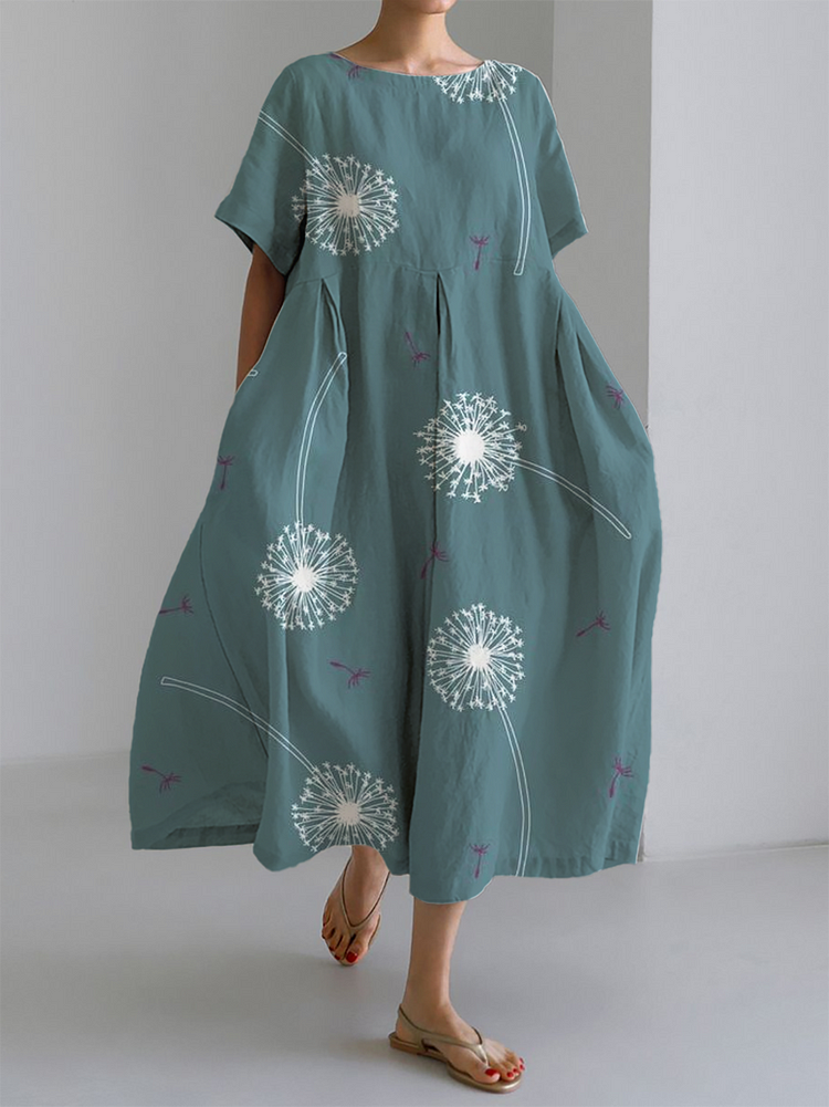 GABRIELLA | Maxi-Sommerkleid mit Total Comfort und Soffione-Print für Momente der Freiheit