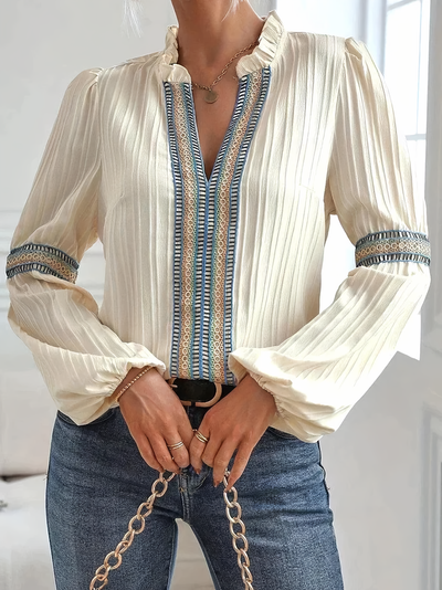 Valerie™ - Atemberaubende Bluse mit V-Ausschnitt