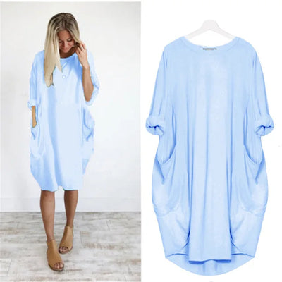 Luna™ | Bequemes Ewiges Kleid mit praktischen Taschen