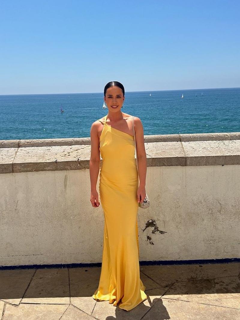 Vera | Schlankes rückenfreies Maxikleid