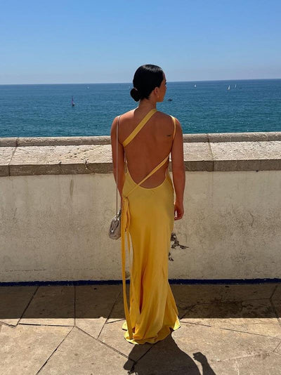 Vera | Schlankes rückenfreies Maxikleid
