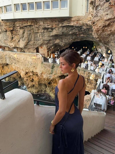 Vera | Schlankes rückenfreies Maxikleid