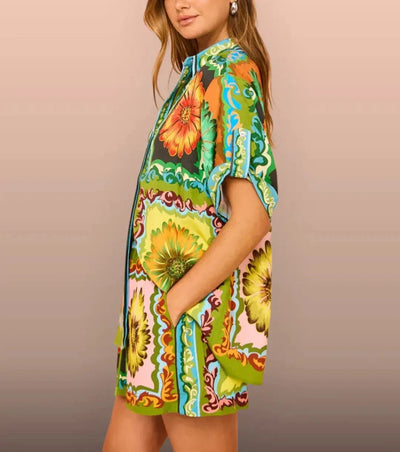 Olivia™ - Blümchen-Shorts-Set