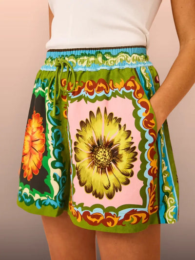 Olivia™ - Blümchen-Shorts-Set
