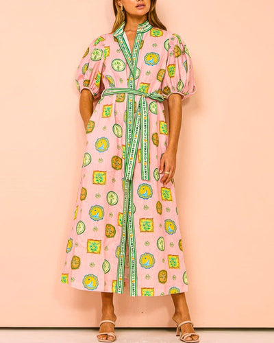 Orla™ - Maxikleid mit Ballonärmeln